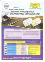 TVS Emergency Card For Cars Bresk Down & Service 